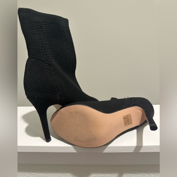 Brand new black open toe booties. Size US 8. - Picture 3 of 4